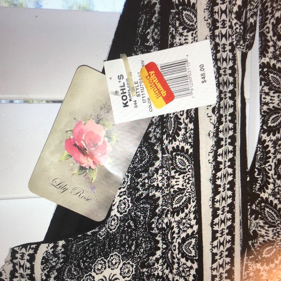 Lily Rose Black & White Sleeveless Jumpsuit - Picture 5 of 5